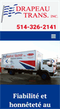 Mobile Screenshot of drapeautransports.com