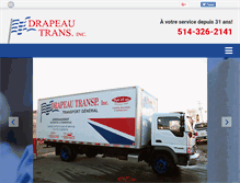 Tablet Screenshot of drapeautransports.com